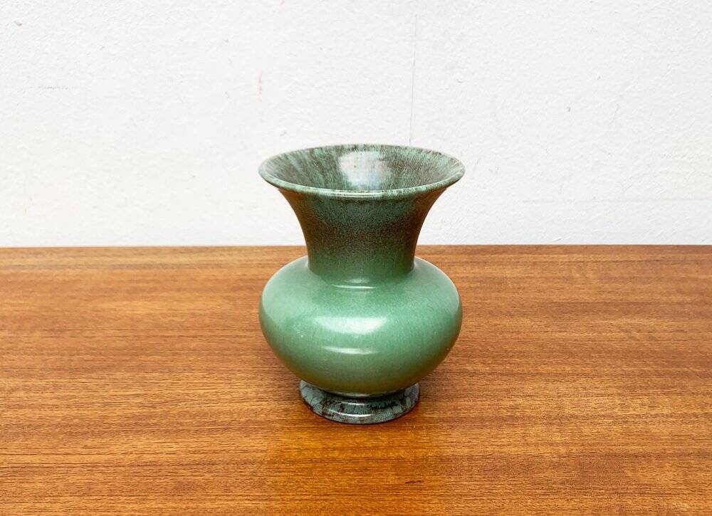 German Art Deco ceramic vase by Jasba, 1940s