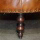 Leather Chesterfield tête-à-tête sofa, 4-seater
