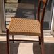 Set of 4 vintage teak chairs with weaving, Scandinavian, Mid-Century.
