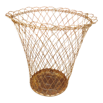 Vintage wire wastepaper basket 50s