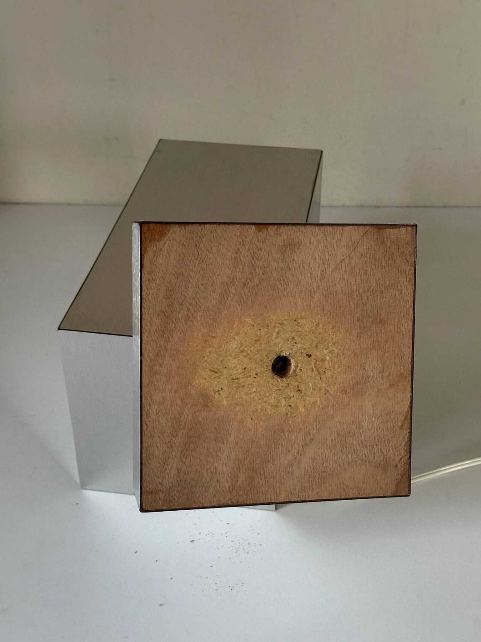 Vintage geometric lamp, 1970s design