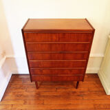 6 Scandinavian teak drawers