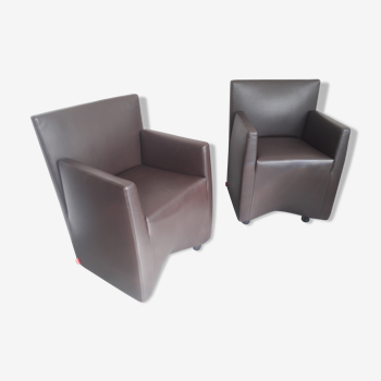 Pair of armchairs Baleri Italy