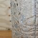 Vintage glass vase bubble texture (Hermanova Hut, 1968)