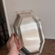 Octagonal Silver Metal Art Deco Plate Hallmarked Silversmith Fleuron Christofle