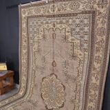 Brown Handmade Tribal Oushak Rug sku2333