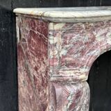 Regency Fireplace in Violet Breccia Marble, 18th Century