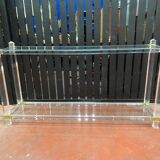 Plexi console double glass tray