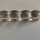 Set of 8 modernist crystal knife rests from the 1940s.