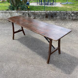 Folding brasserie table