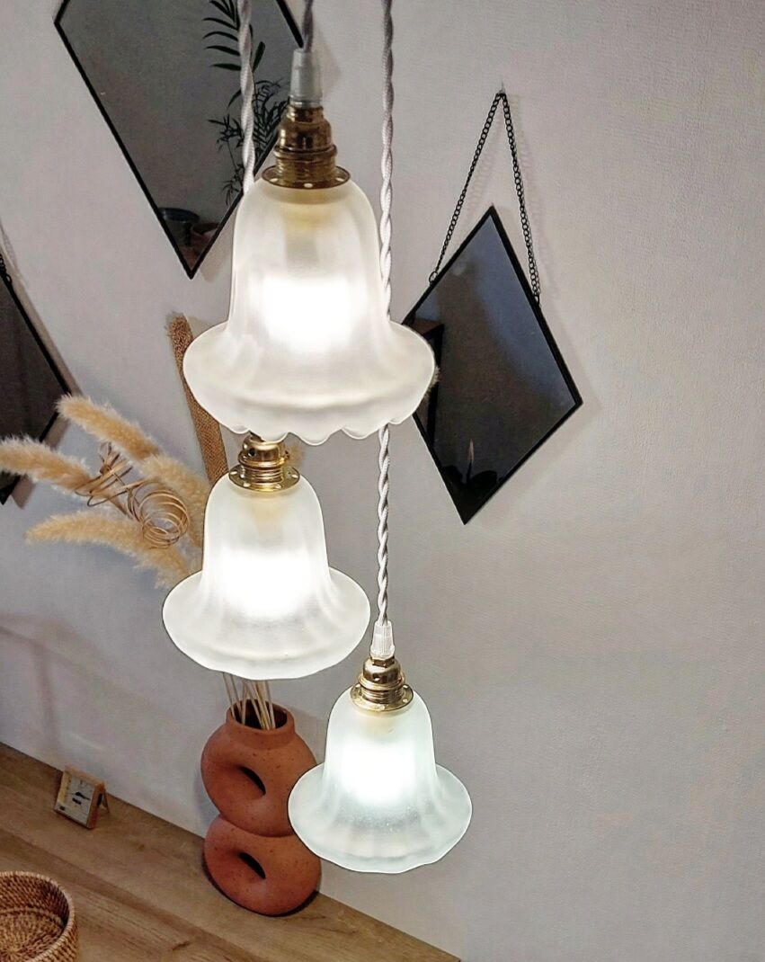 Vintage trio pendant lamp