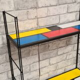 Black upright string shelf
