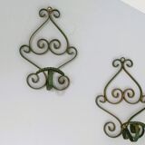 Set of 2 wrought iron hooks