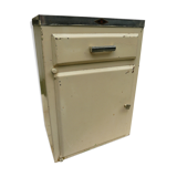 Meuble de métier coiffeur années 60 en métal