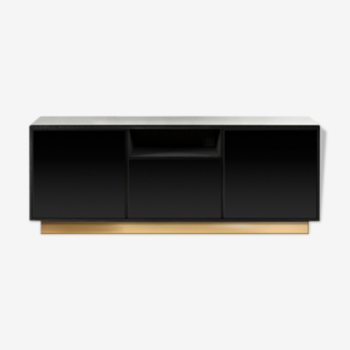Black Sonos mirror sideboard