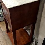 Bedside with wheels in walnut period Louis Philippe