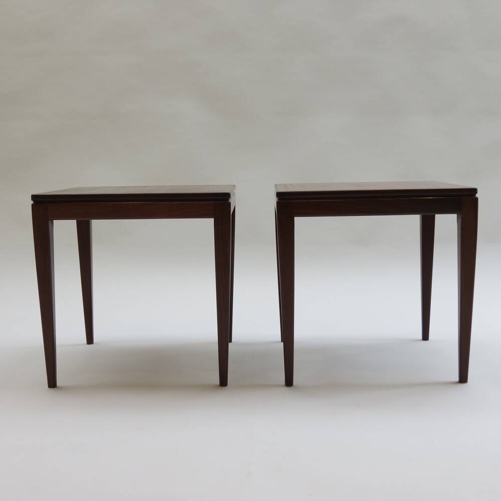 Paire de tables d'appoint Afrormosia des années 1960 par Richard Hornby Mid Century