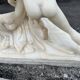 Alabaster sculpture – Psyche revived by Cupid’s kiss – after An