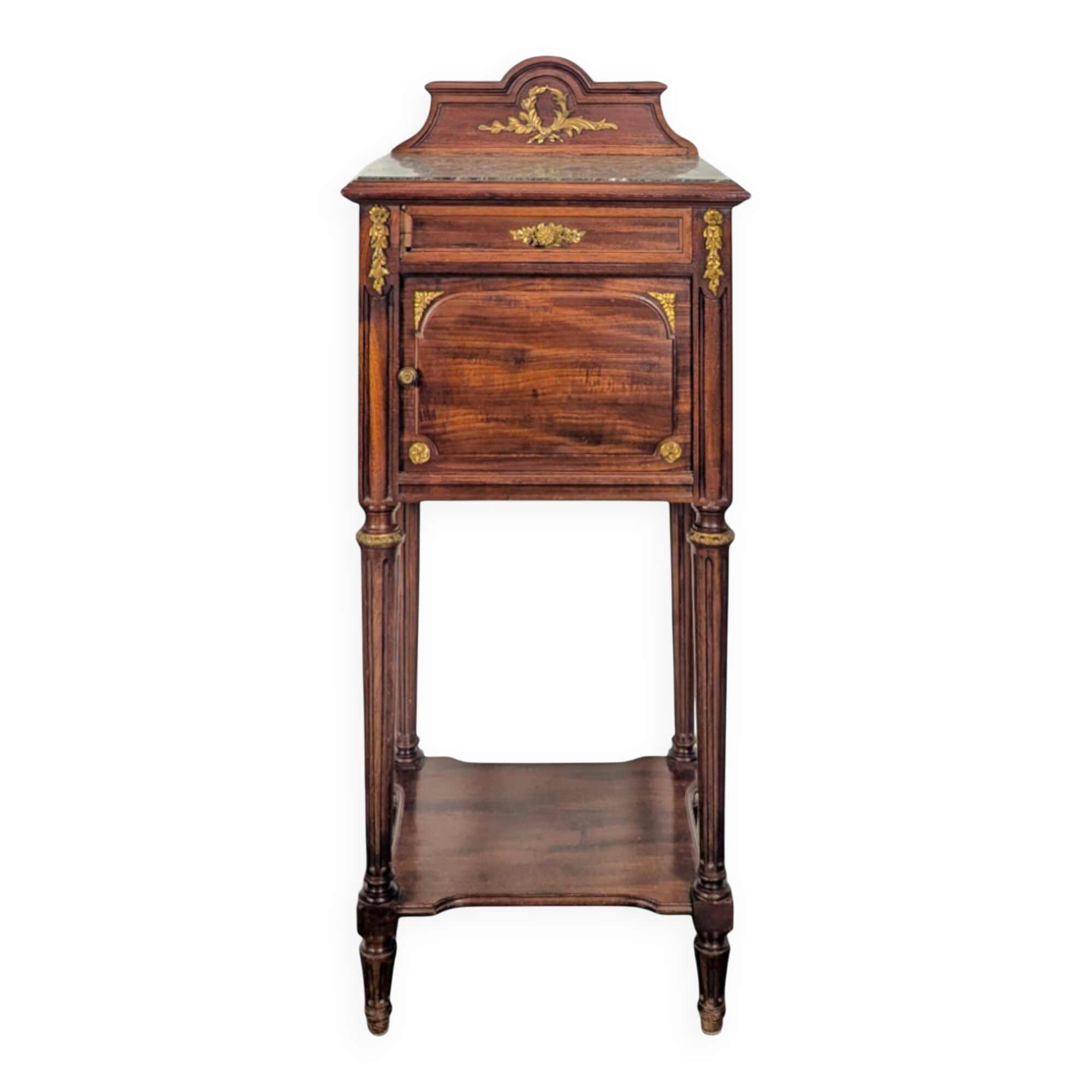 Louis XVI style mahogany bedside table Faubourg St Antoine