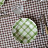 La Redoute x Selency set of 4 semi-deep green plates