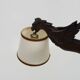 Antique hand-carved wooden dragon chandelier with 4 lights from the 1950s