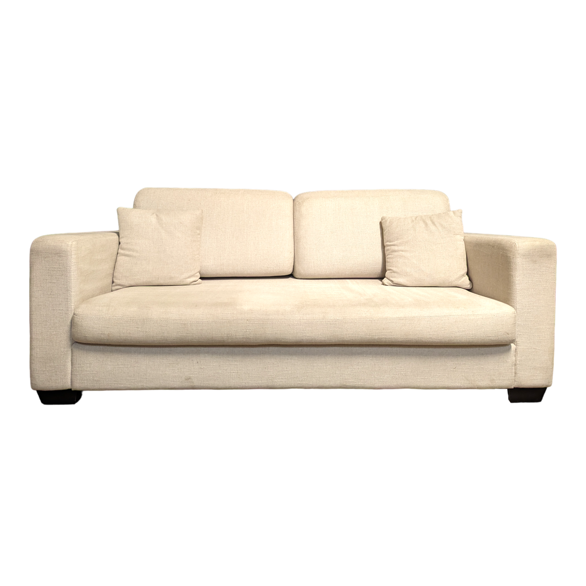 Off-white 3-seater sofa