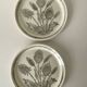 Duo of thistle plates