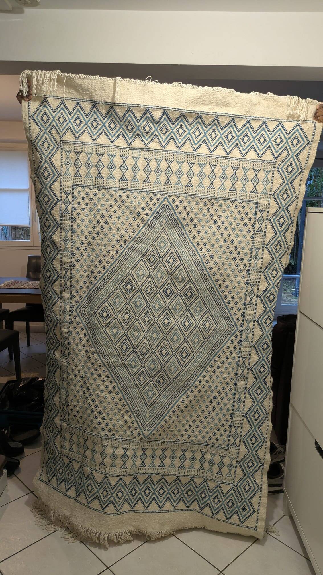 Handmade Tunisian rug
