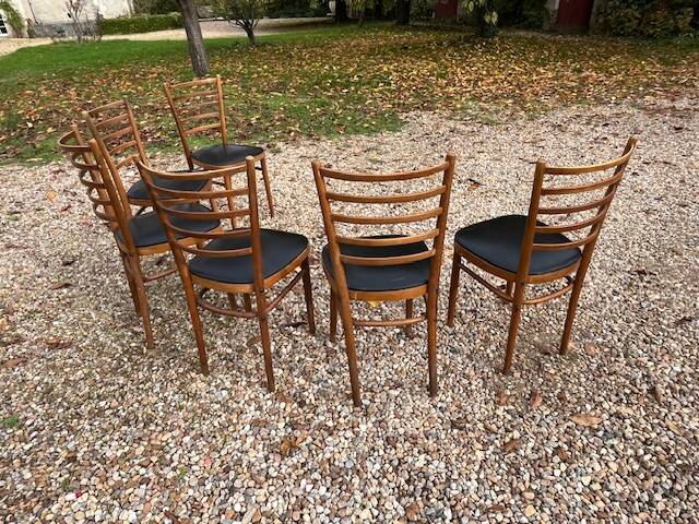 Set of 6 vintage chairs, Scandinavian style