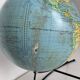 Vintage 1960 globe terrestrial world map Girard Barrère glass - 36 cm