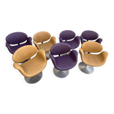 7 Fauteuils Tulipe Paulin