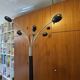 Italian design coat rack – Chrome metal and black lacquer – 1960s-1970s