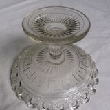 Cup on foot openwork chiseled glass