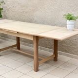 Extended farmhouse table