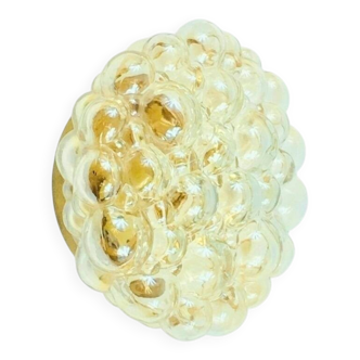 Mid-Century Modern Amber Bubble Glass Wall Light by Helena Tynell, 1960s