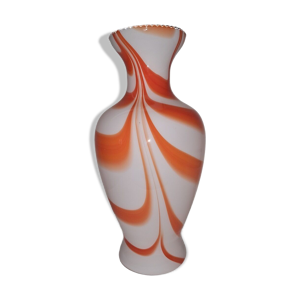 Vase murano orange et