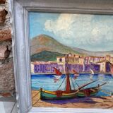 Oil on canvas “Marine” framed