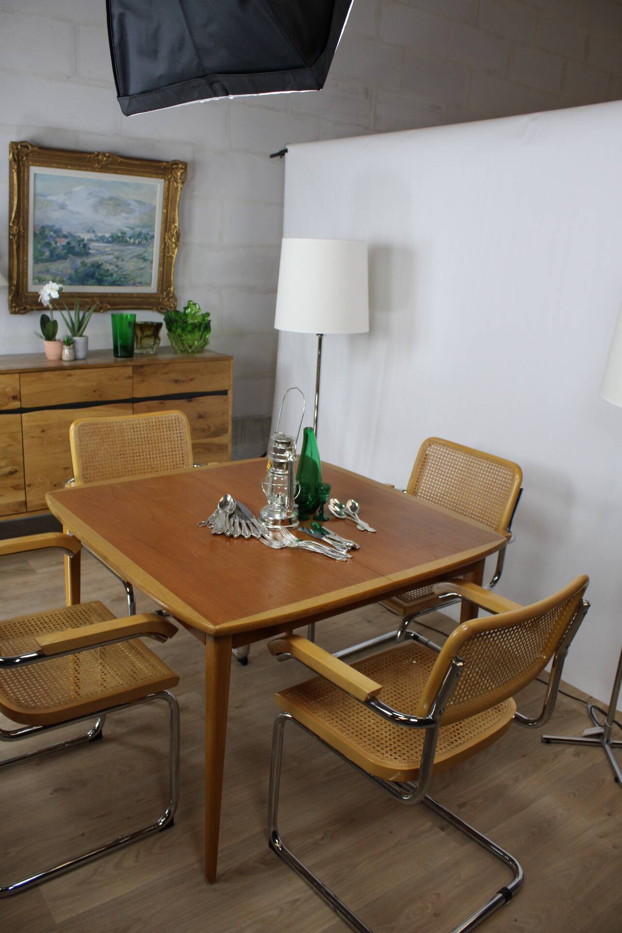 Cesca cantilever b64 chairs with armrests set of 4 attributed to breur italy