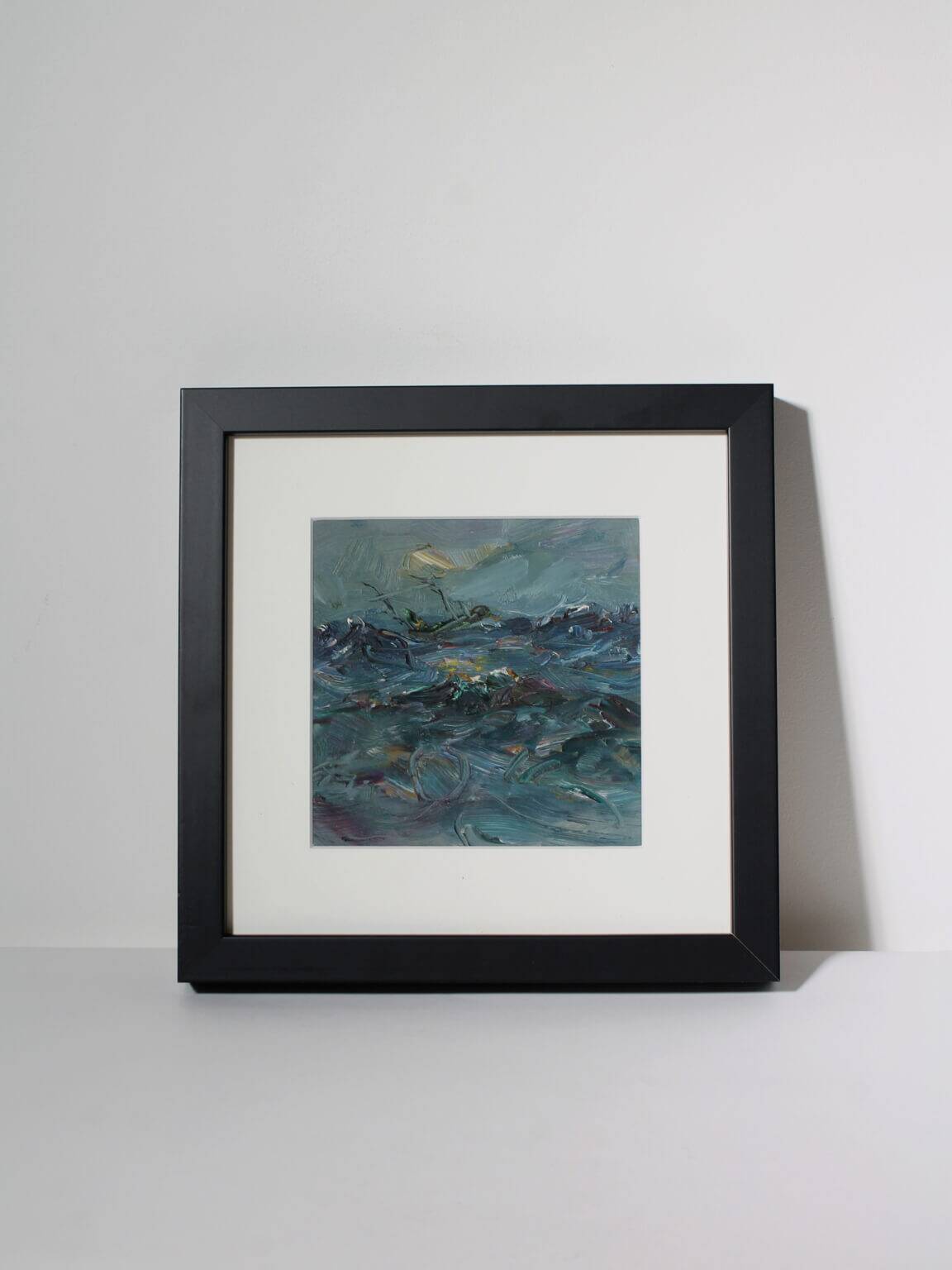 Oil Painting "The Dark Sea", 1960s, Latvia