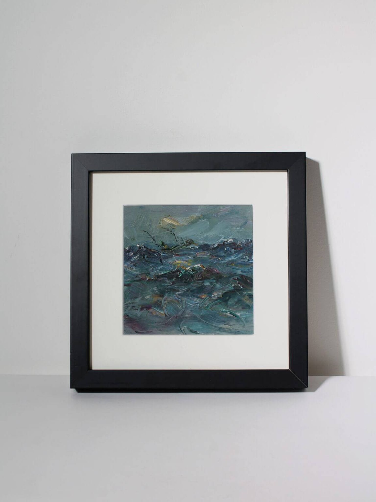 Oil Painting "The Dark Sea", 1960s, Latvia