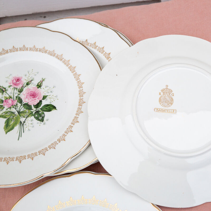 6 assiettes à dessert Bagatelle Luneville Badonviller