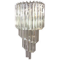Twister triedro murano glass wall sconce