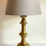 Lamp chic old solid brass candle holder
