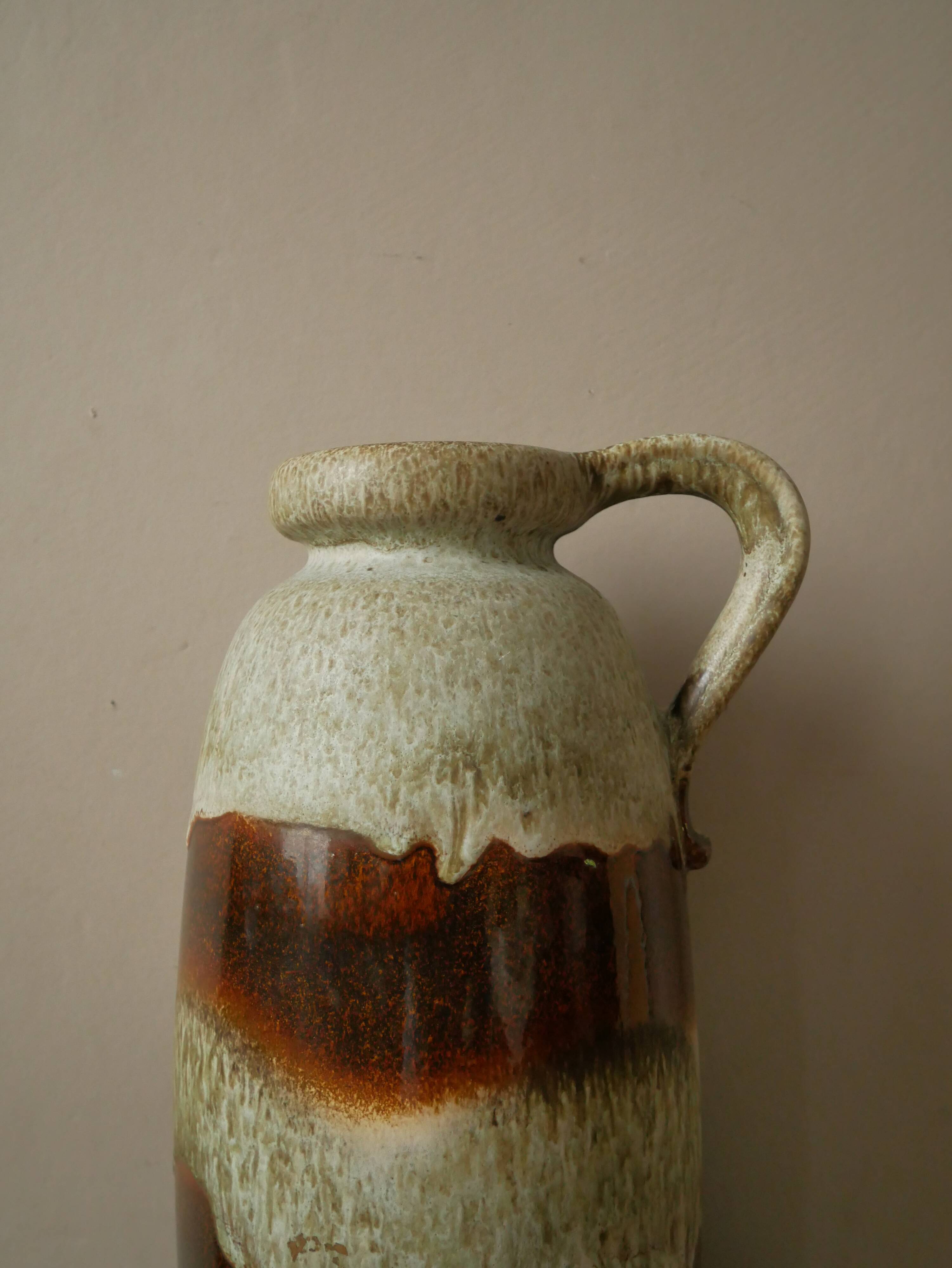 Vintage floor vase German ceramic West Germany Scandinavian decorative object