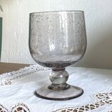 Footed cup / vase / large cocktail glass signed biot - perfect condition