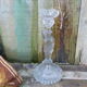 Bougeoir mousquetaire en verre Vallerystahl Portieux signé