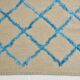 6x9 Beige & Blue Handmade Moroccan Rug, 185x282Cm SK 7339