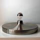 Modernist disc wall light in the style of Charlotte Perriand – UFO space age silver – Diameter 35cm
