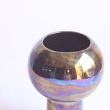 Metallic glaze ceramic vase, 1980s