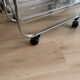 Folding acrylic dessert trolley on wheels